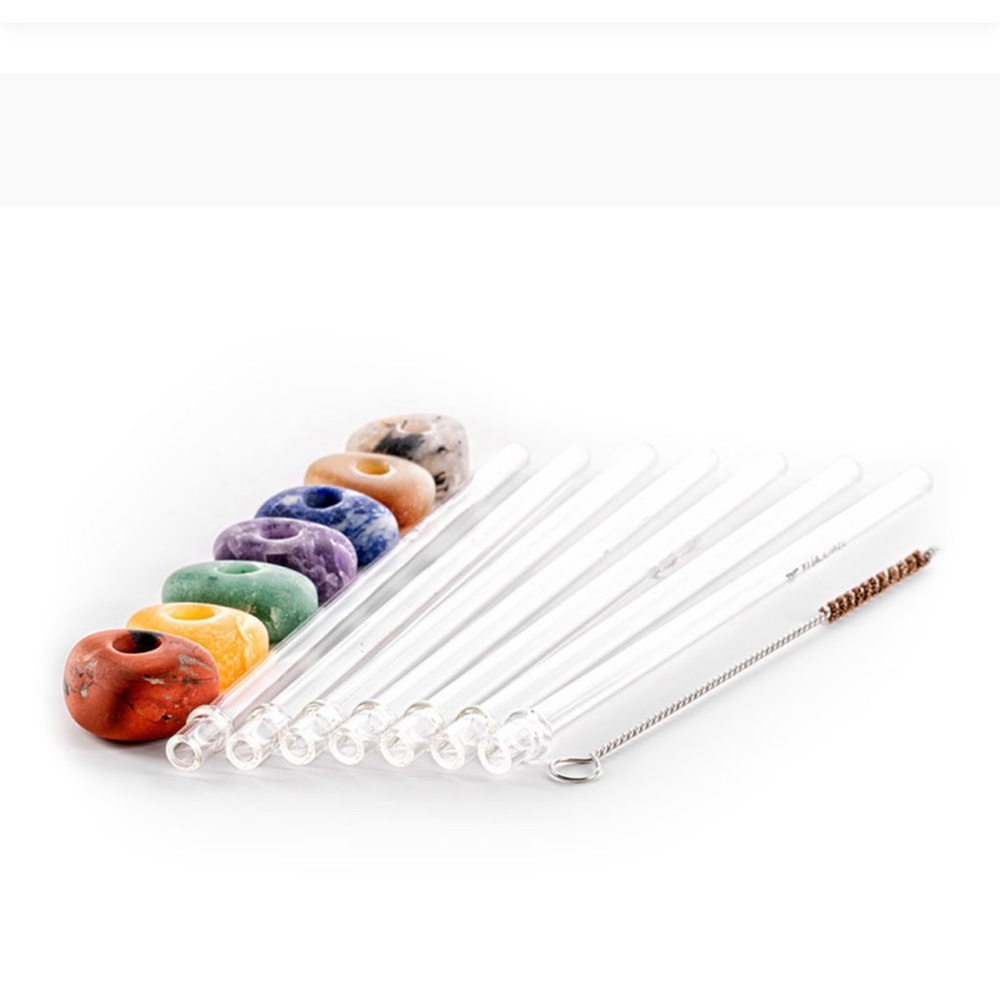 SOLD—VitaJuwel Crystal Straw Set